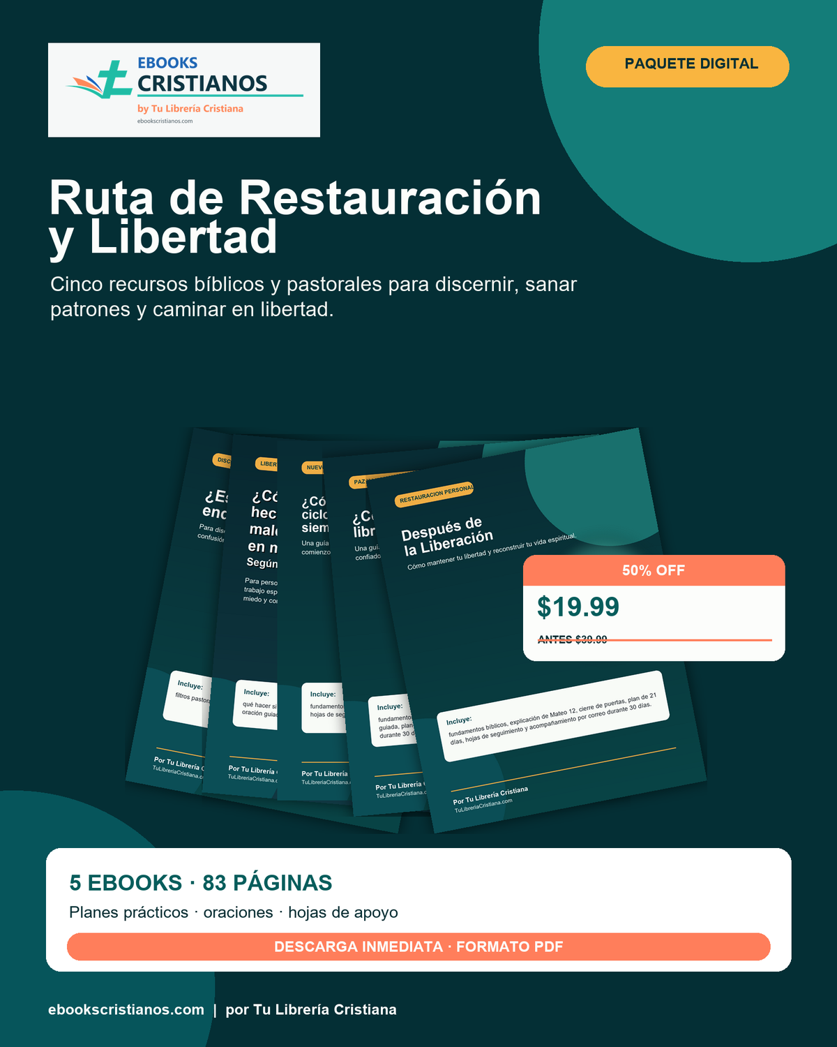 Ruta de Restauración y Libertad | Paquete de 5 ebooks