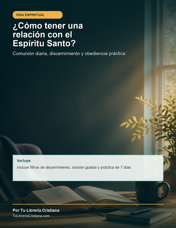 ¿Cómo tener una relación con el Espíritu Santo?