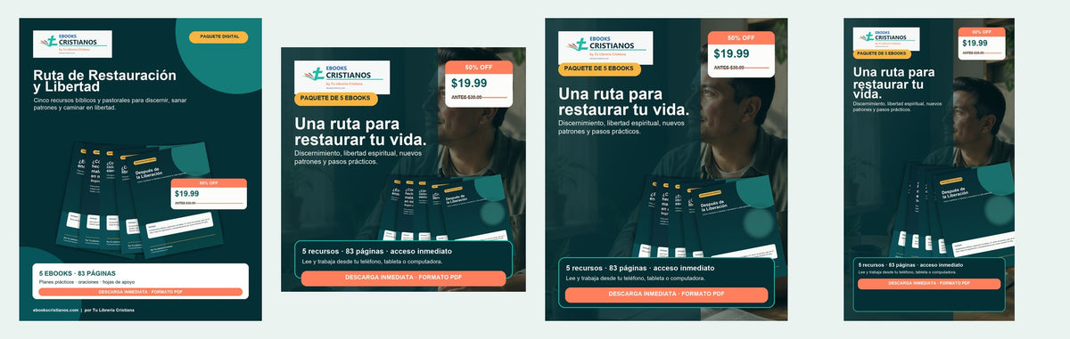 Ruta de Restauración y Libertad | Paquete de 5 ebooks